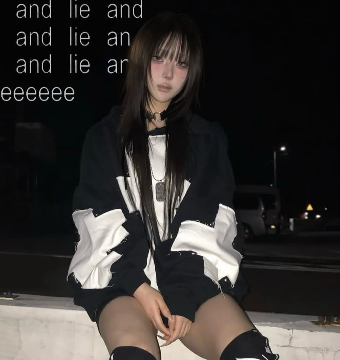 minga london 밍가런던 후드집업, 초커 세트 상품이미지1