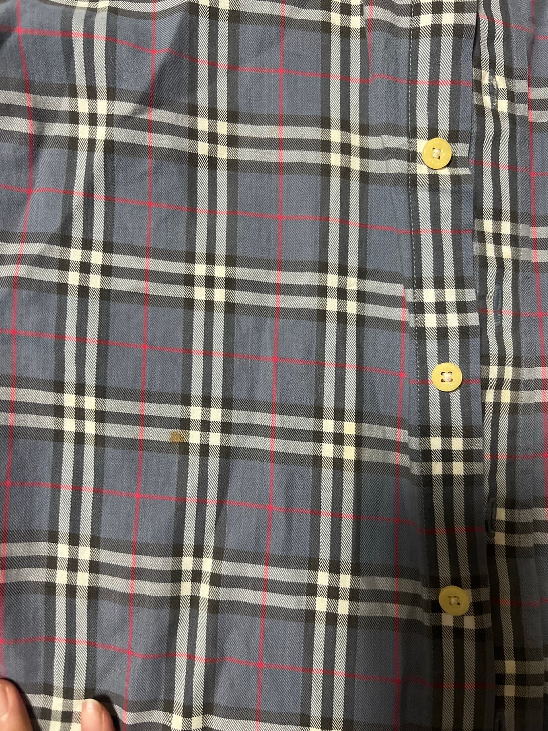 빈티지 버버리 체크 셔츠 상품이미지5