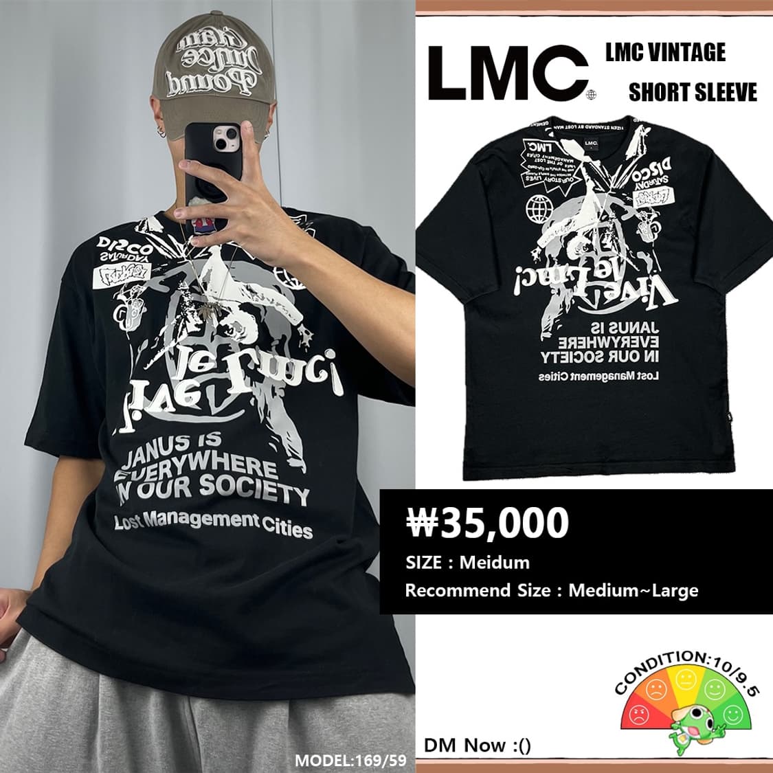 <LMC 프린팅 반팔 티셔츠> No.1180 상품이미지1