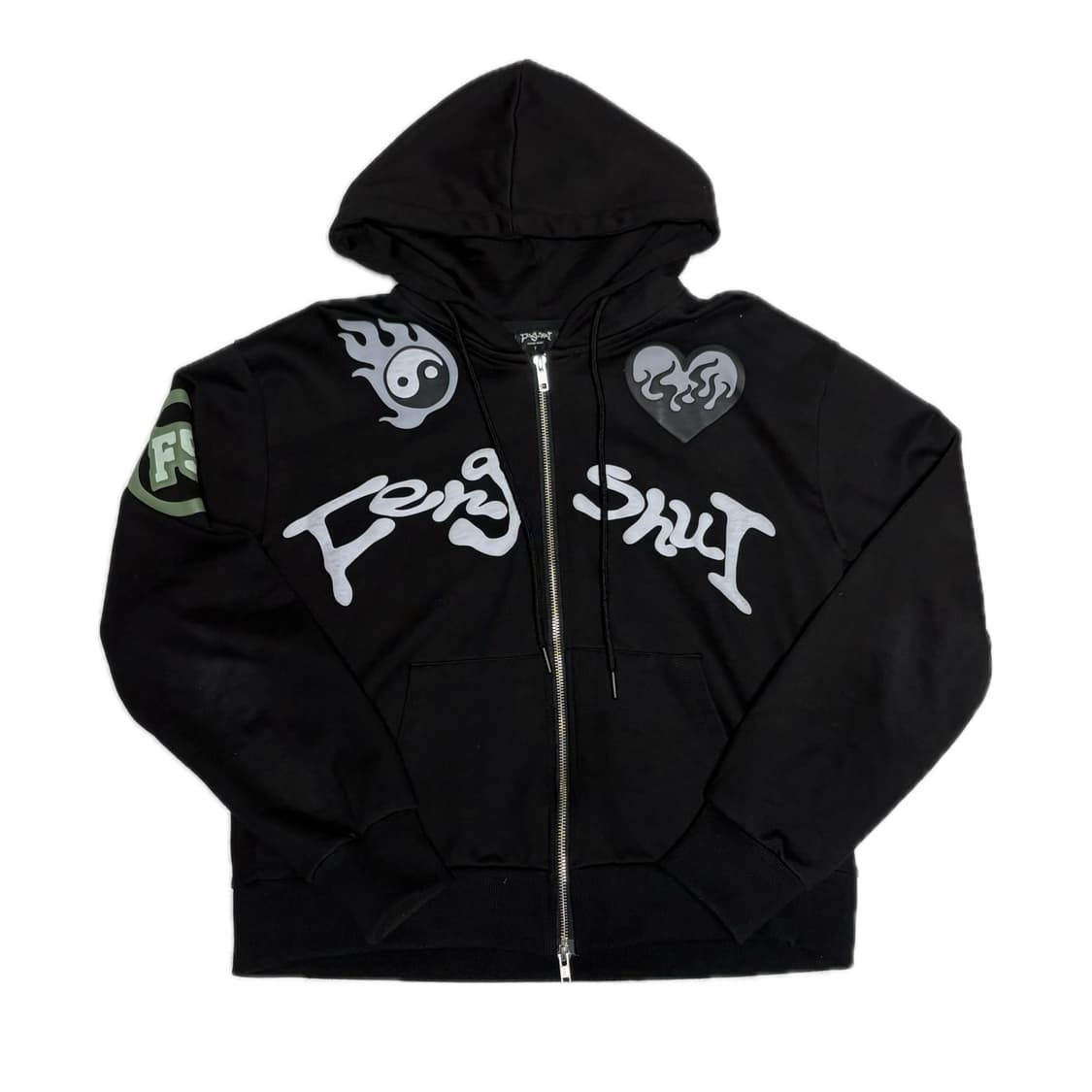 펑쉐이 멀티로고 후드집업 상품이미지1