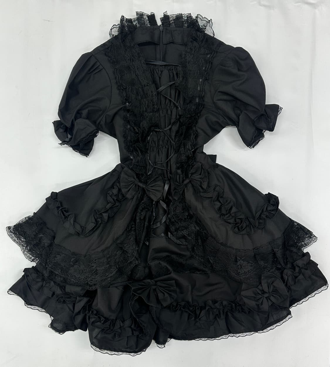 🖤세라의 지뢰계 메이드 코디세트🖤레이스 프릴 리본 가디건 미니원피스 상품이미지5