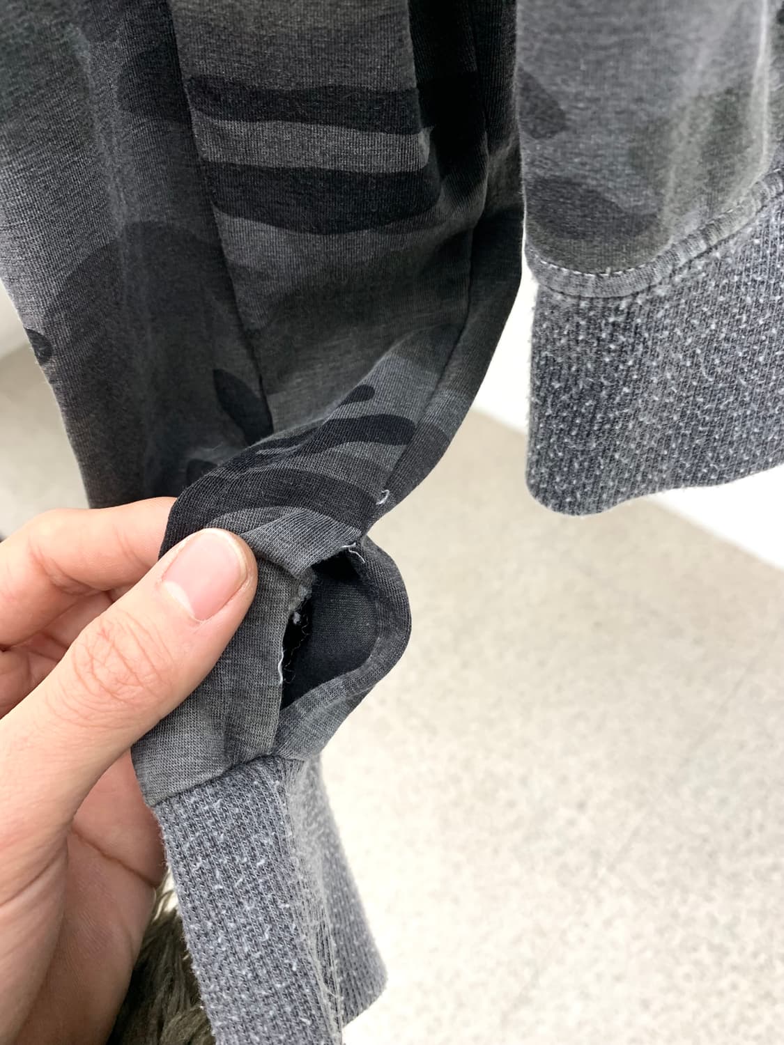 Camo pattern shirring detail jacket  상품이미지8