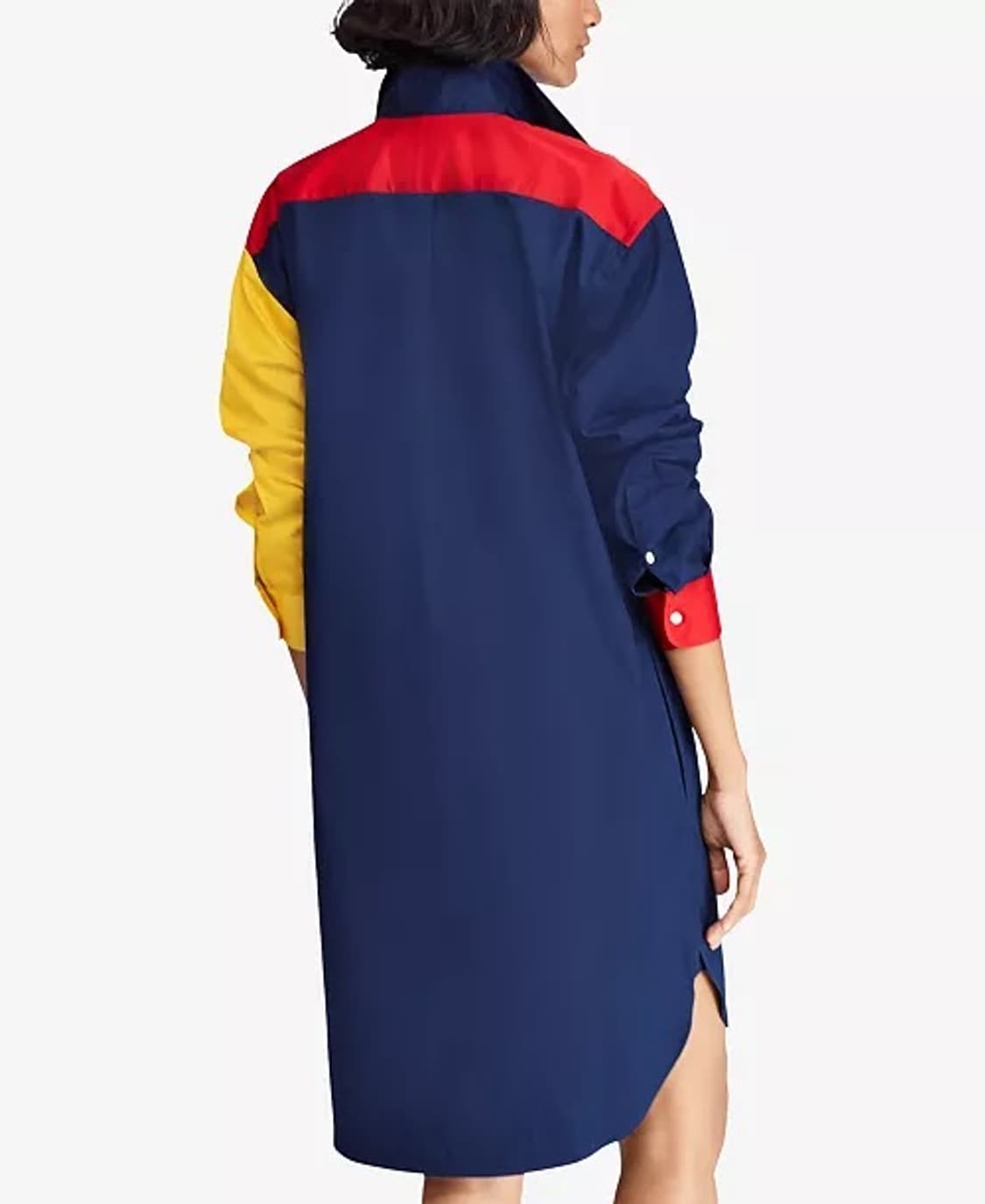 폴로 랄프로렌 컬러블록 셔츠 원피스 상품이미지3