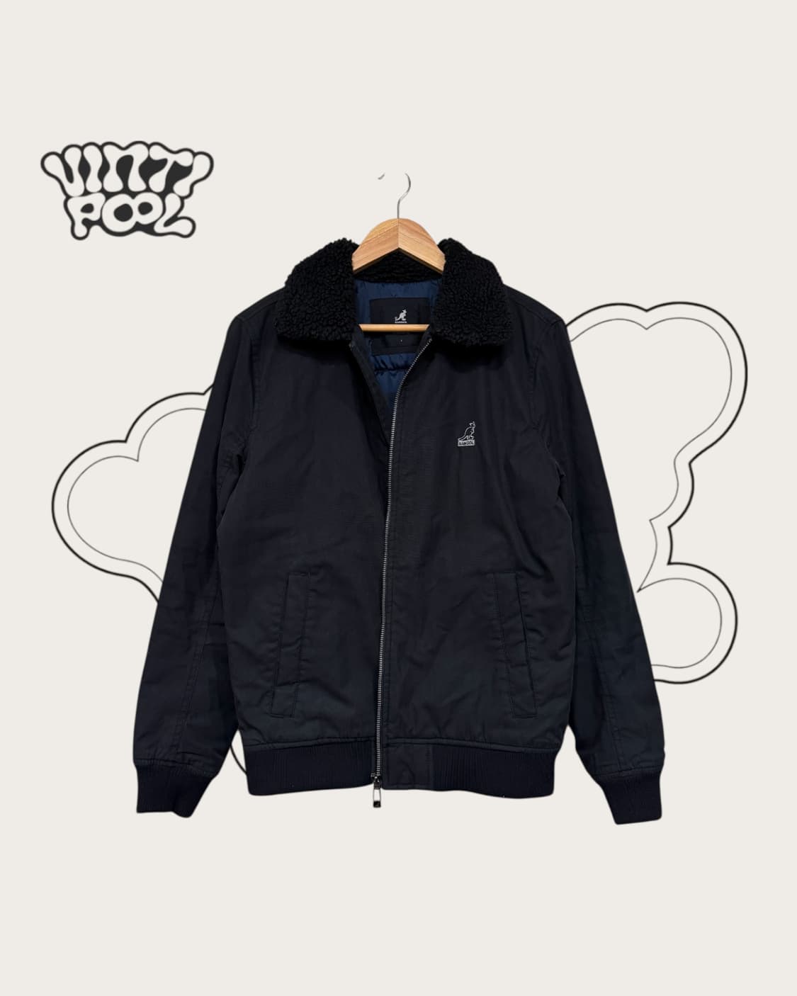 캉골 스트릿 누빔 점퍼 L 블랙 상품이미지1