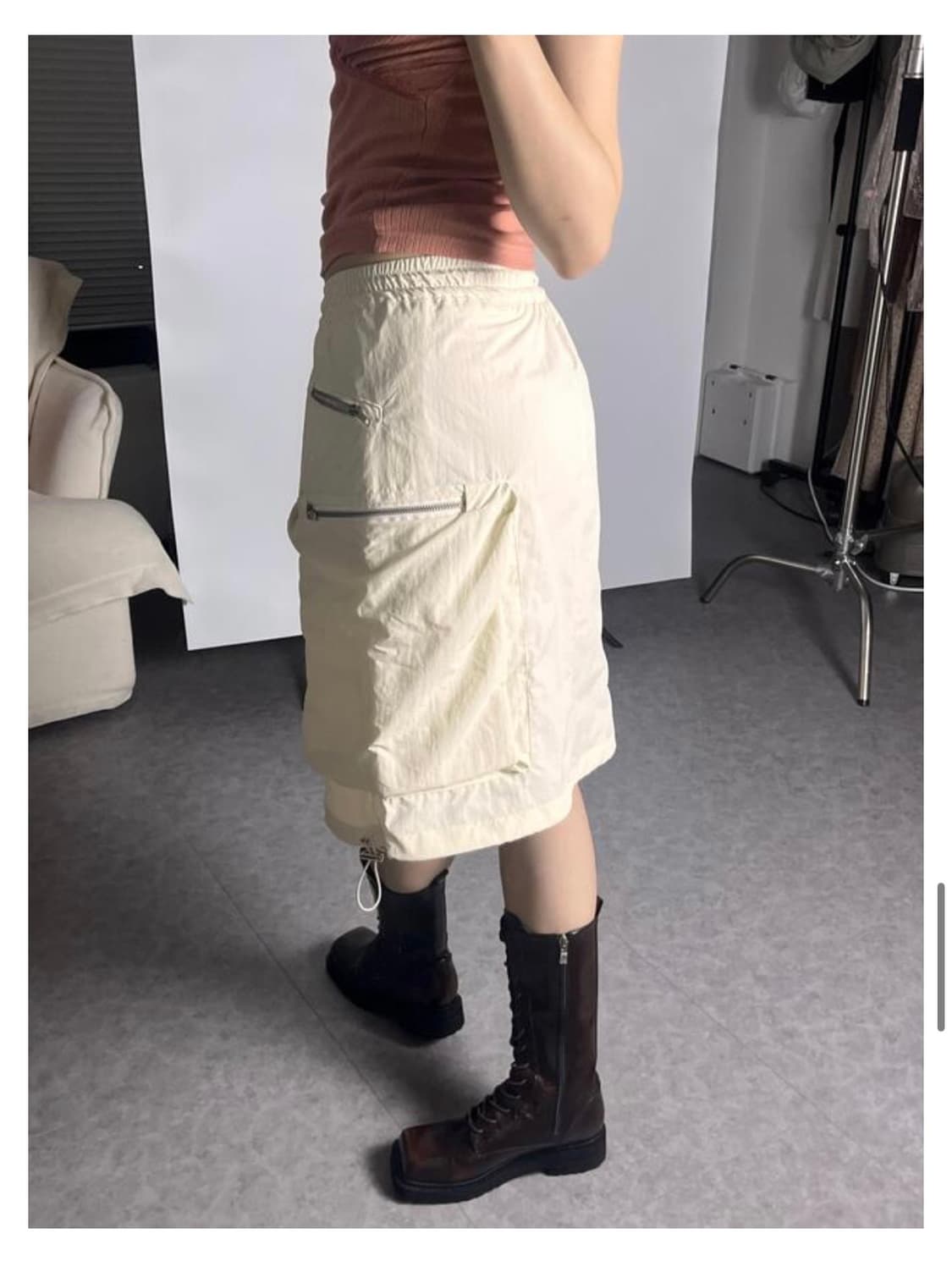 루루서울 Nasty Girl Skirt 아이보리 / 새상품 상품이미지2