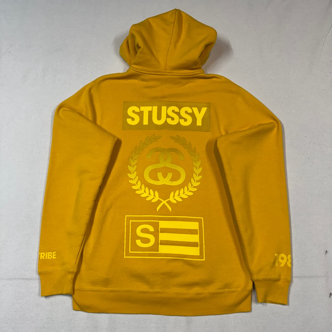 L) 스투시 STUSSY 00s 옐로우 후드집업 상품이미지6