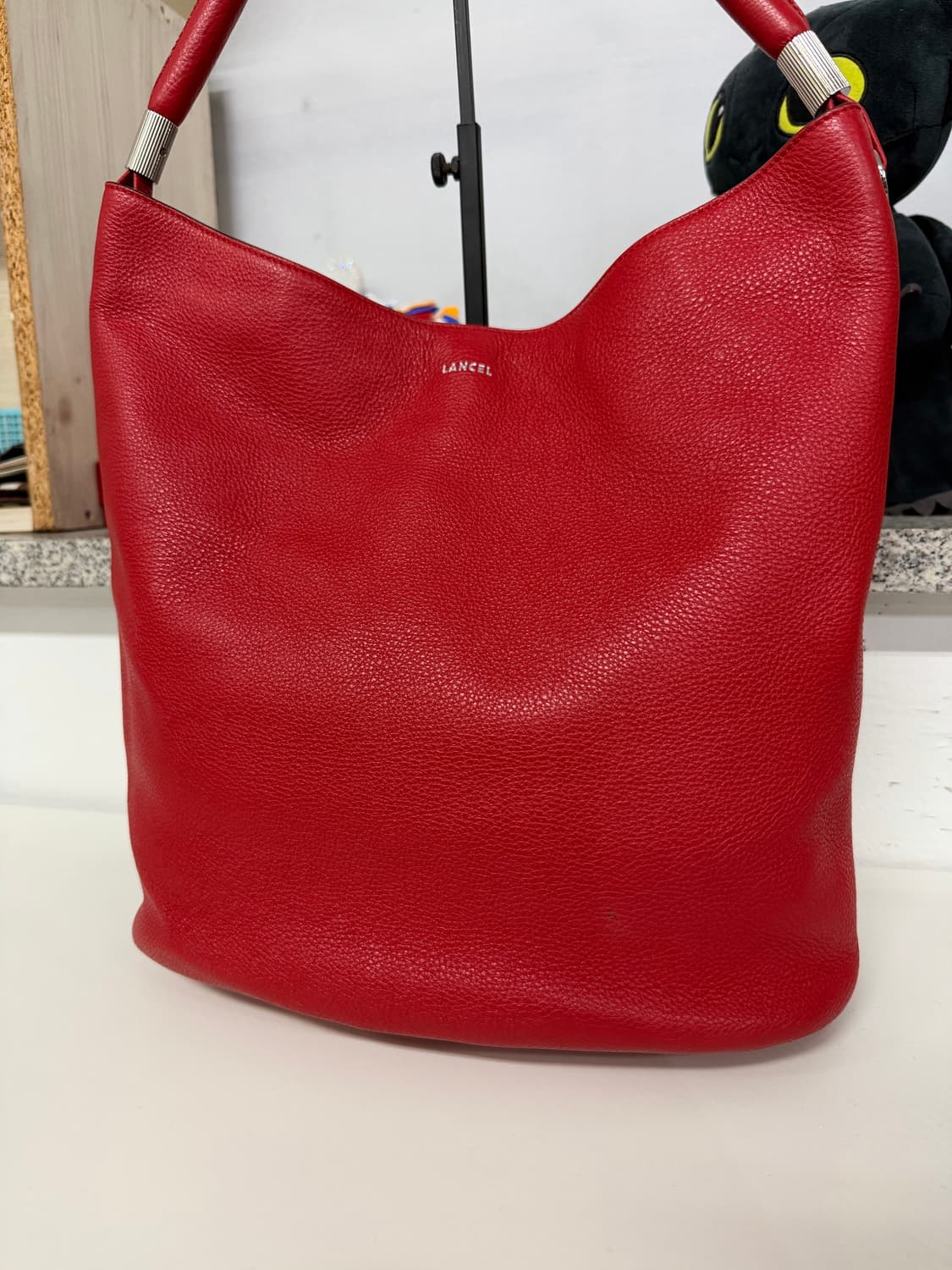 정품) LANCEL 란셀 가죽 숄더백 레드  상품이미지3