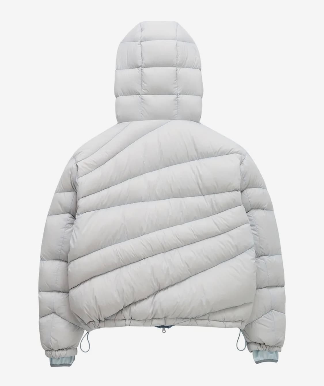 밈더워드로브 코인 서울 다이애그널 라이닝 다운 점퍼 스카이블루 상품이미지2