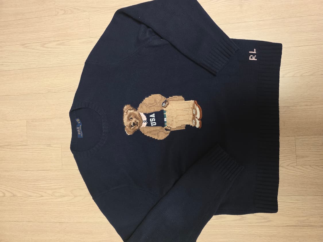 폴로 랄프로렌 베어 캐시미어 니트 XL 네이비 POLO 상품이미지5