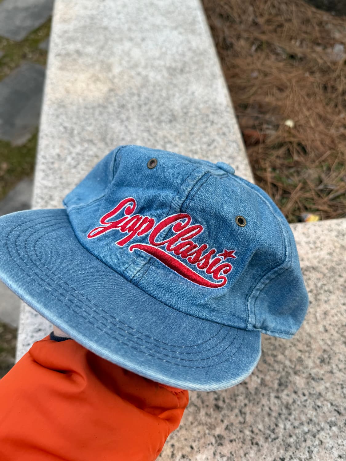 (deadstock) 90s Gap 올드갭 6-Panel 데님 캡 상품이미지4
