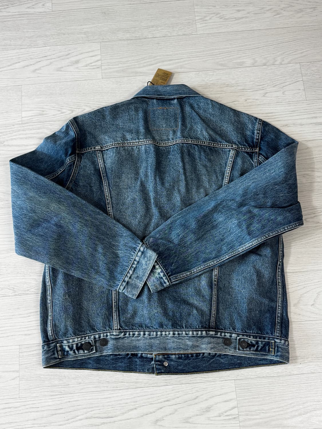 택 달린 리바이스 타입3 트러커(워싱) L사이즈 판매 상품이미지3