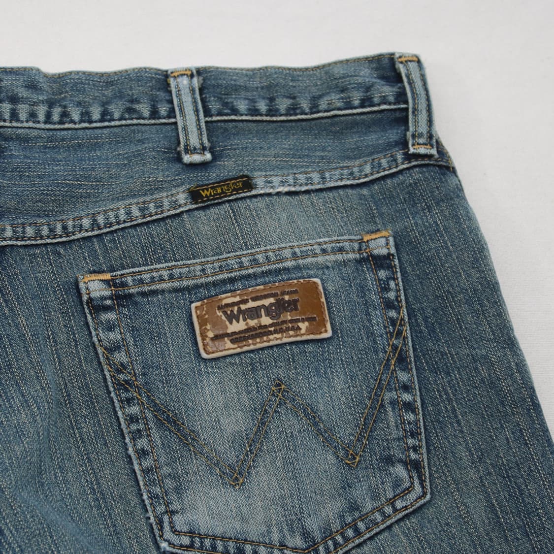 (착용컷) Wrangler 데님 팬츠 (남성용 35.5) 상품이미지8