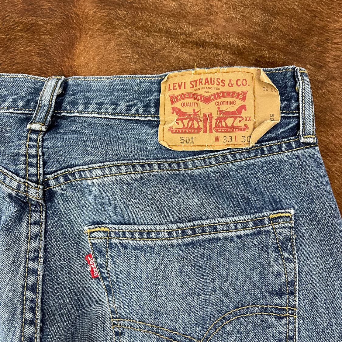리바이스 501 데님팬츠 w33l30 상품이미지7
