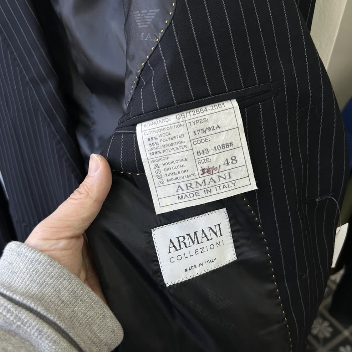 15986 - 아르마니 스트라이프 투피스 수트 셋업 상품이미지5