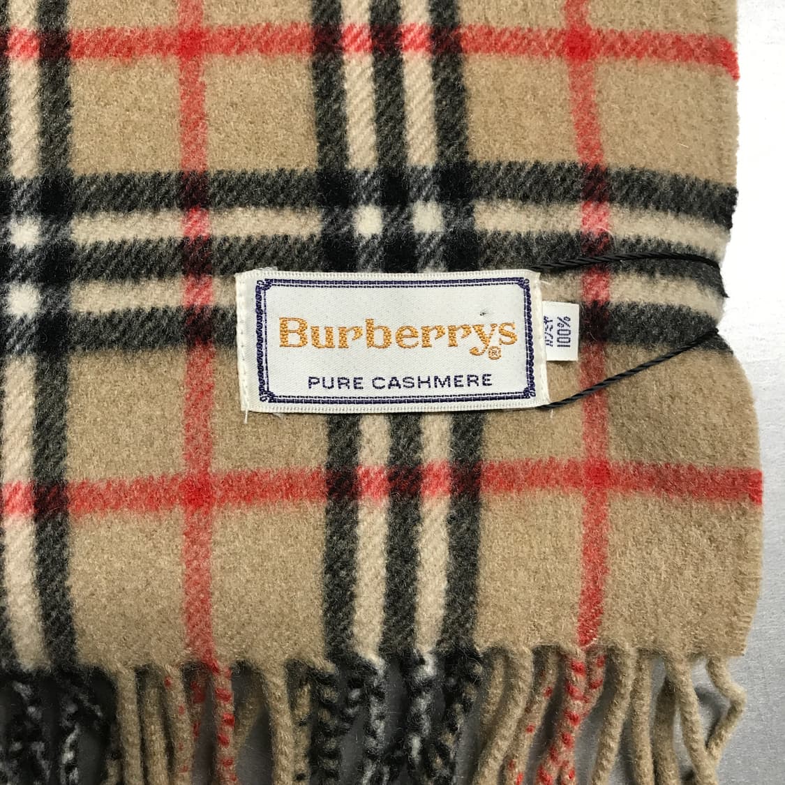 버버리 정품 캐시미어 머플러 베이지 상품이미지4