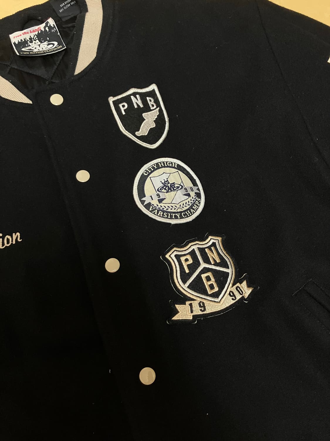 pnb 네이션 바시티 자켓 상품이미지3