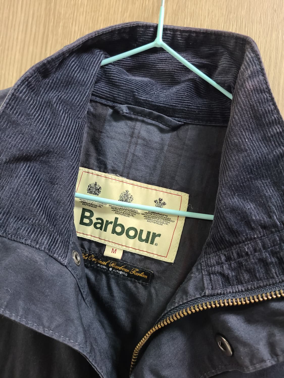 바버 네이비 포켓 코튼 자켓  상품이미지2