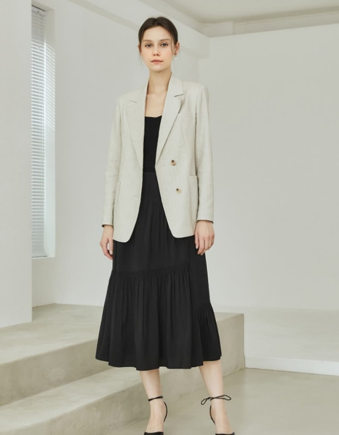 Enc 이엔씨 린넨 블렌디드 자켓 85 상품이미지1