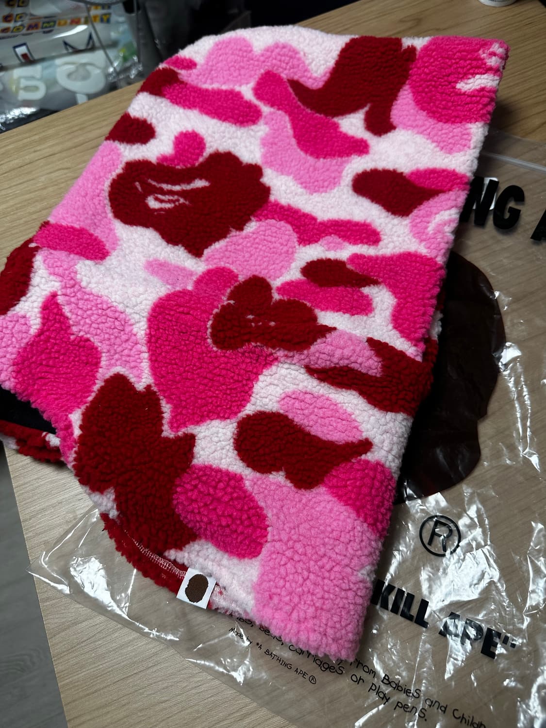 BAPE 바라클라바 핑크카모 상품이미지1