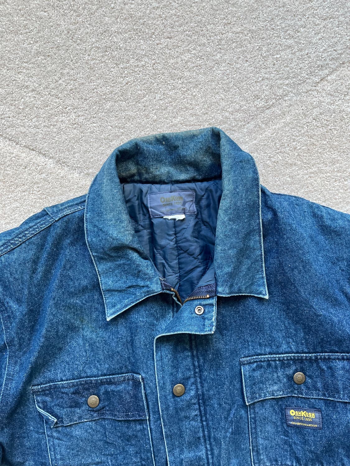 오시코시 헤비 패딩 데님 워크 자켓 (105-110) 상품이미지3