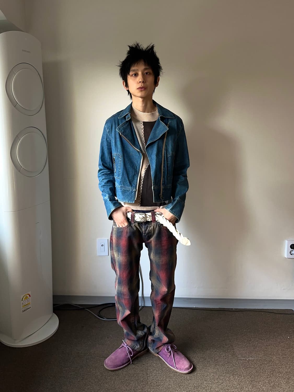 Chavarié 더블 디테일 데님 자켓 상품이미지3