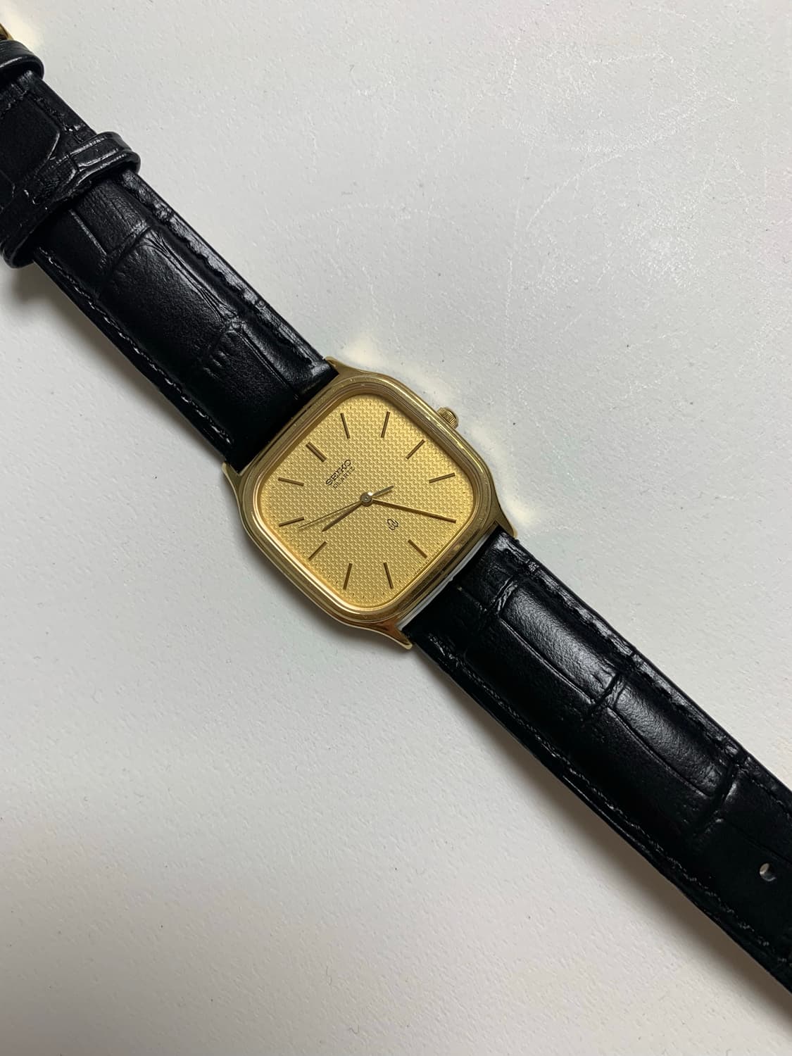 세이코 Seiko 스퀘어 쿼츠 골드 상품이미지3