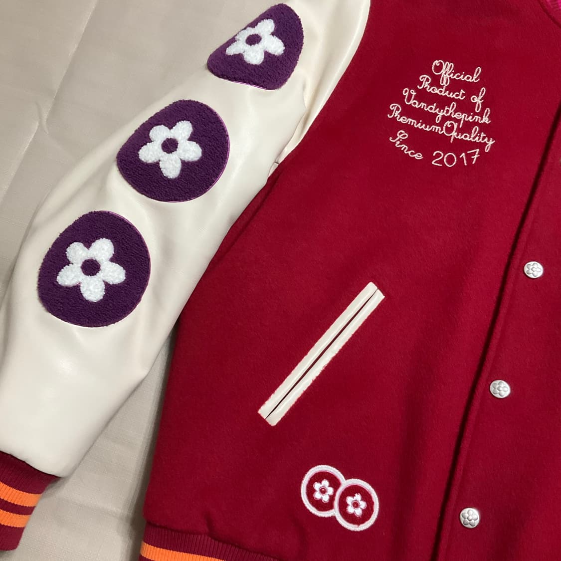 반디 더 핑크 바시티 자켓 XL 상품이미지4