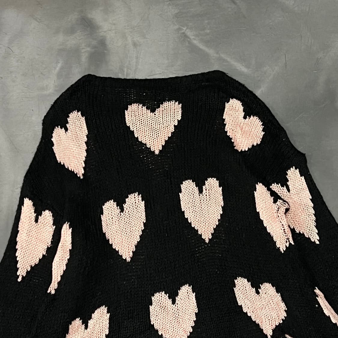  wild fox 하트 패턴 니트 y15456 상품이미지5