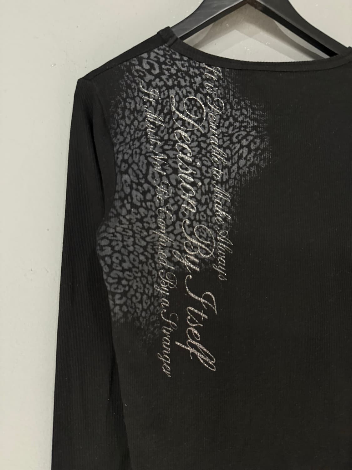 leopard pattern lettering long sleeve 상품이미지7