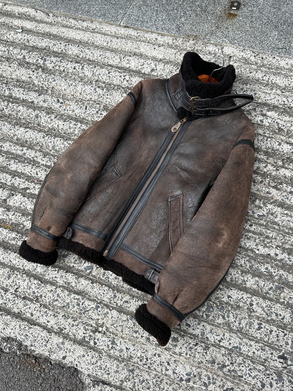 80‘s Avirex B-3 usa mouton flight jacket 상품이미지1