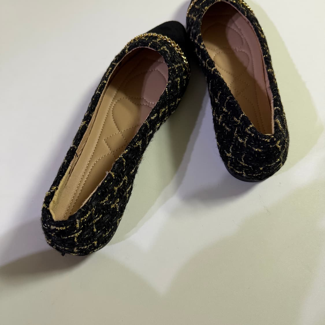 새상품 여자 트위드 플랫슈즈 상품이미지5