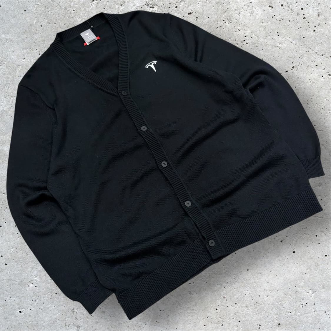 [XL] 테슬라 블랙 면 혼방 가디건 B947 상품이미지1