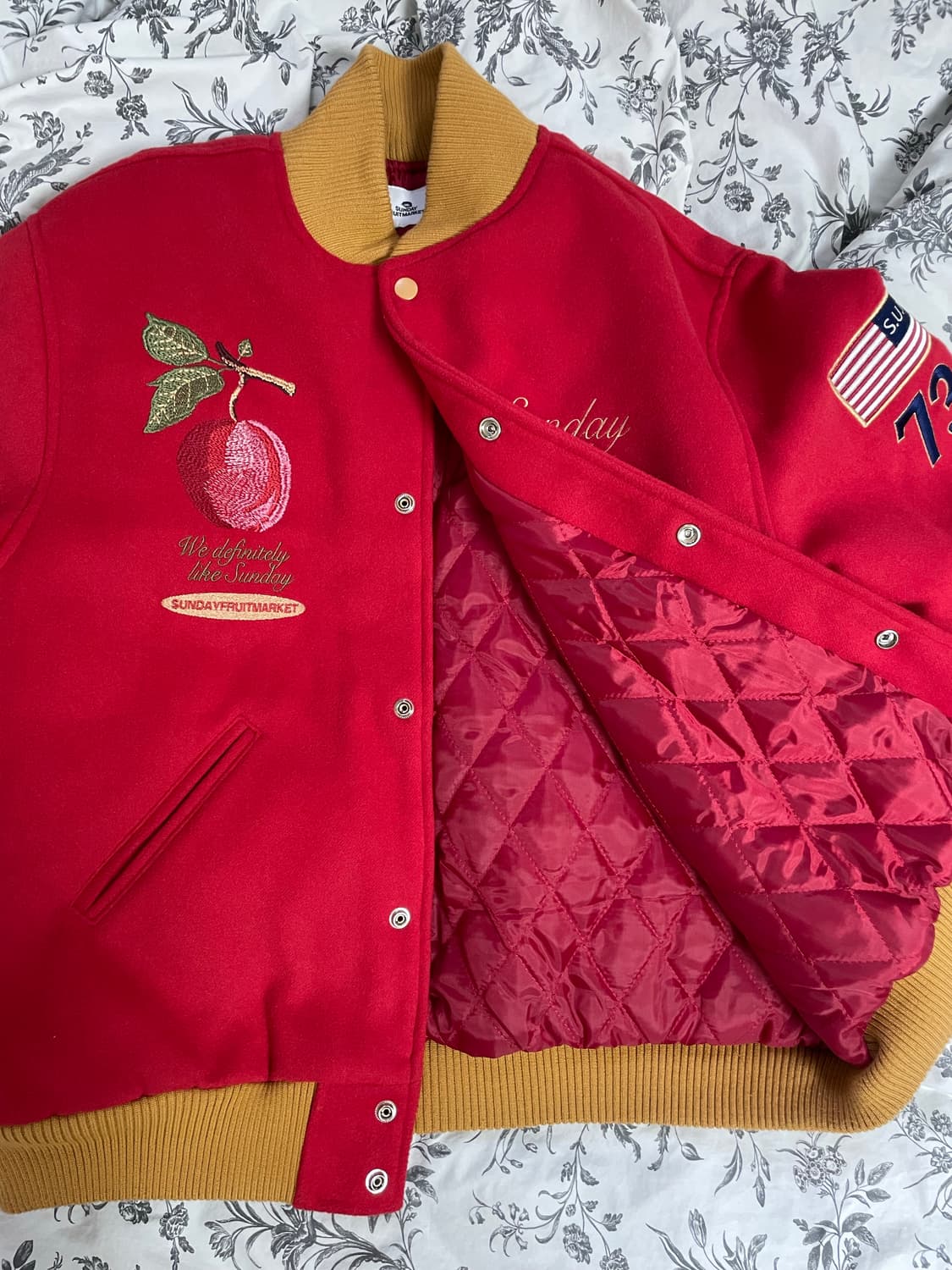 선데이후르츠마켓 바시티 누빔 자켓 상품이미지4