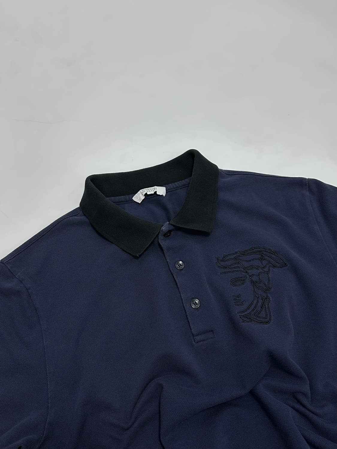 베르사체 메두사 반팔 카라티 pk 폴로티셔츠 네이비 상품이미지3