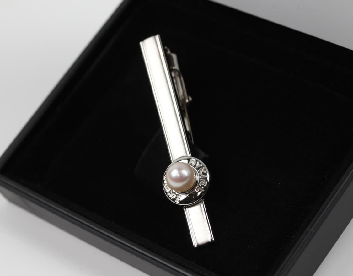 소니아리키엘 B+등급 5.2cm 천연진주 명품 넥타이핀 빈티지 상품이미지1