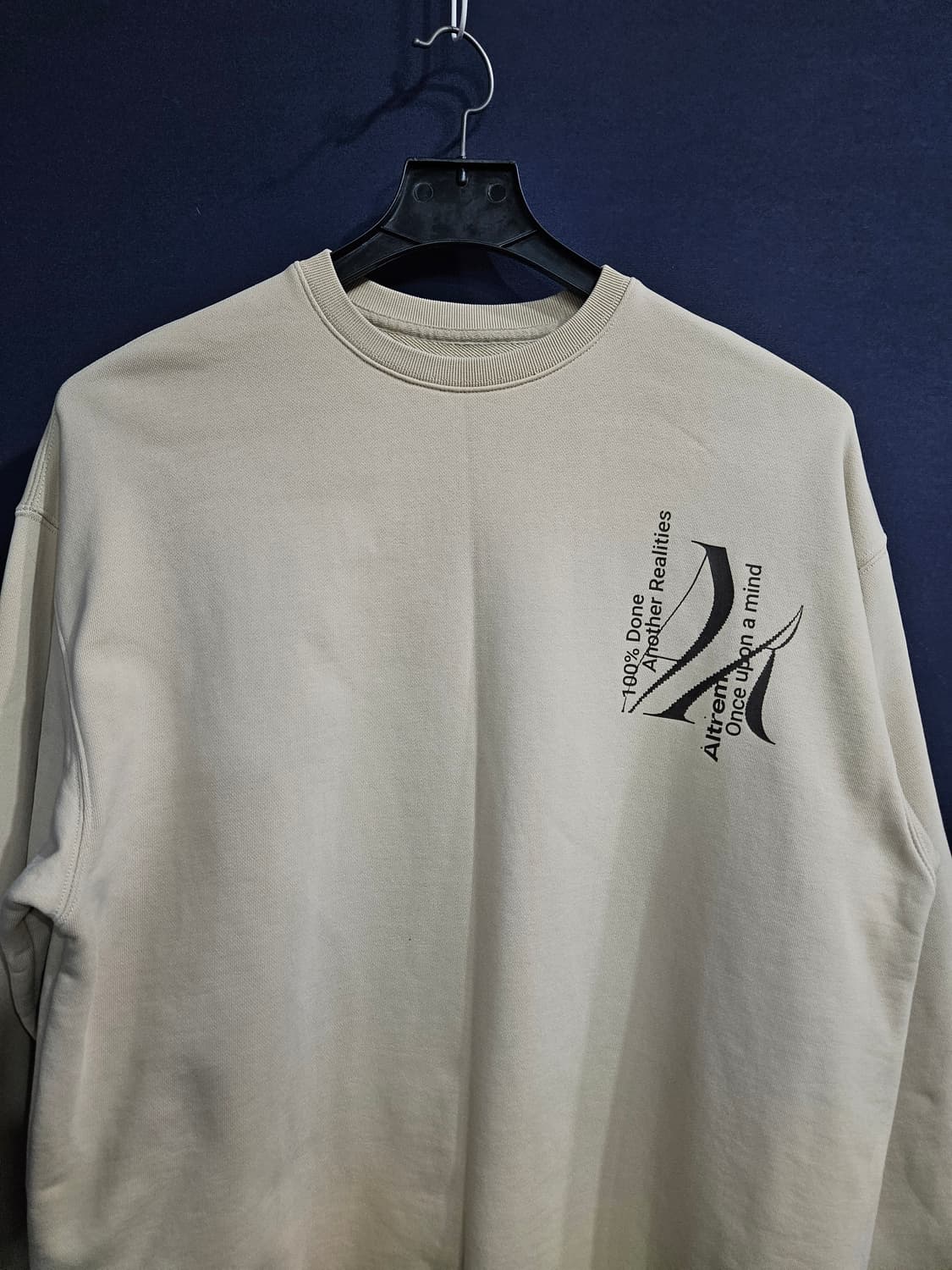 Altrem 알트램 베이지 남성 오버핏 100~105 맨투맨  상품이미지5