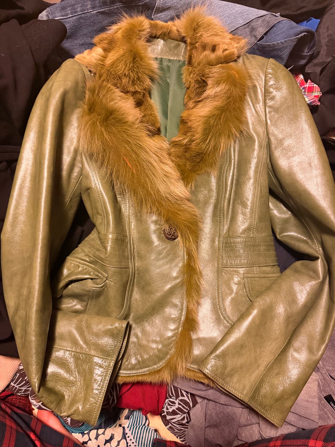 오리엔탈 올리브그린 퍼자켓 상품이미지1