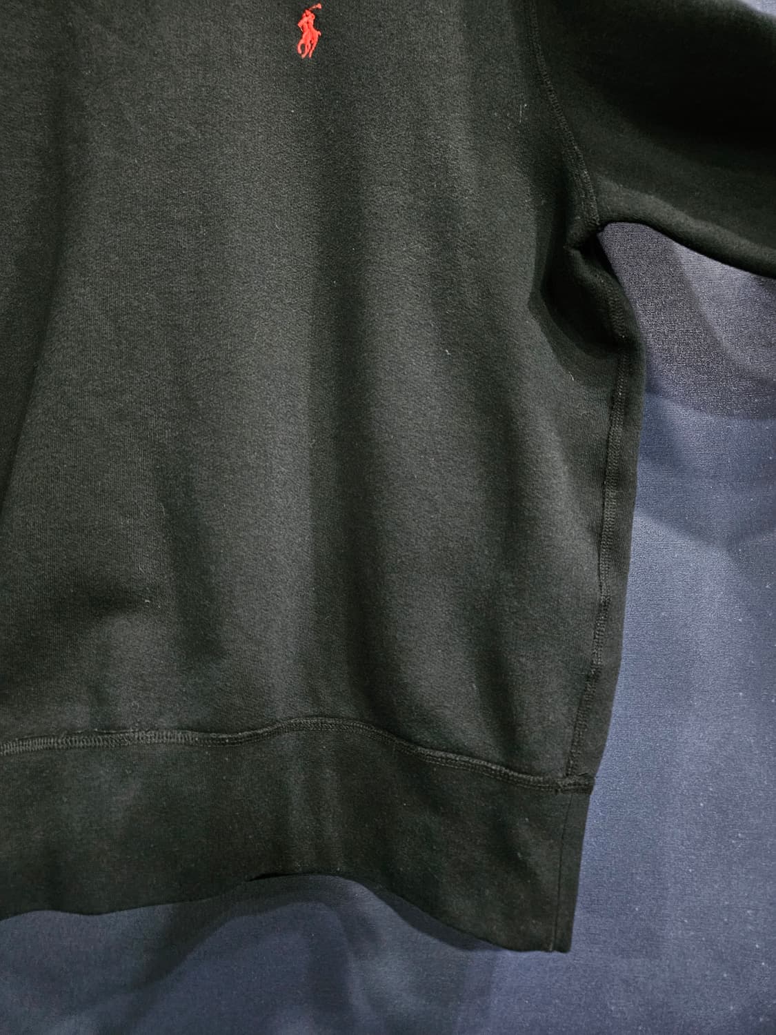 폴로 랄프로렌 블랙컬러 남성 세미오버핏 100 기모 맨투맨  상품이미지6