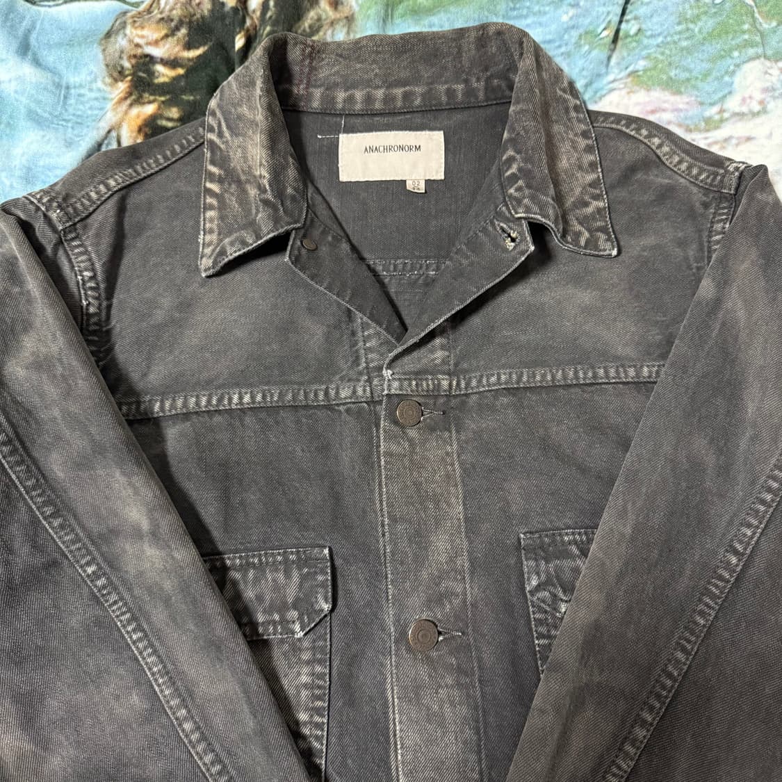 [2]아나크로놈 SULFUR DYE 서퍼 다잉 가공 type2 트러커 자 상품이미지8