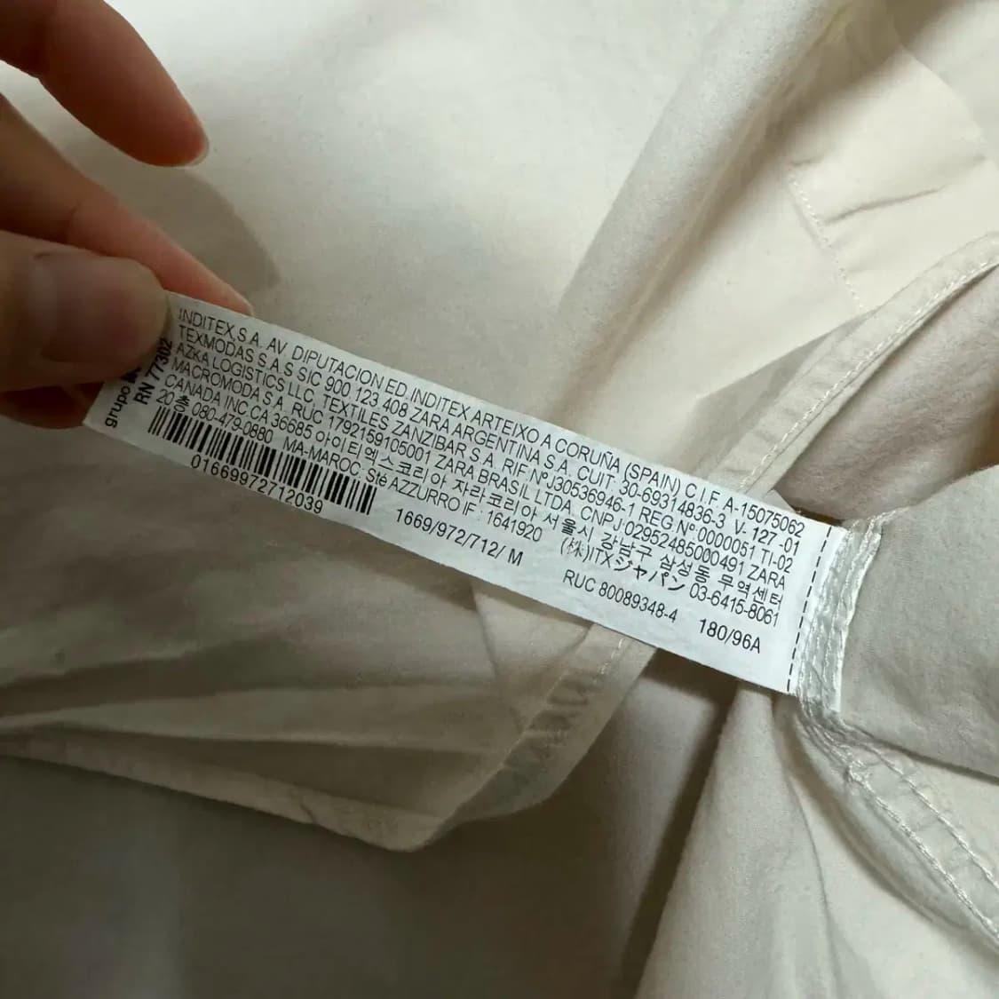 M 자라 반팔 셔츠 상품이미지4