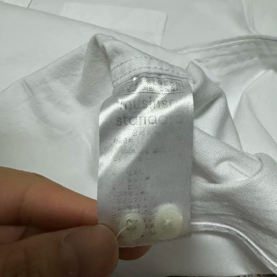 2xl 무신사스탠다드 화이트 셔츠 릴렉스핏 상품이미지4