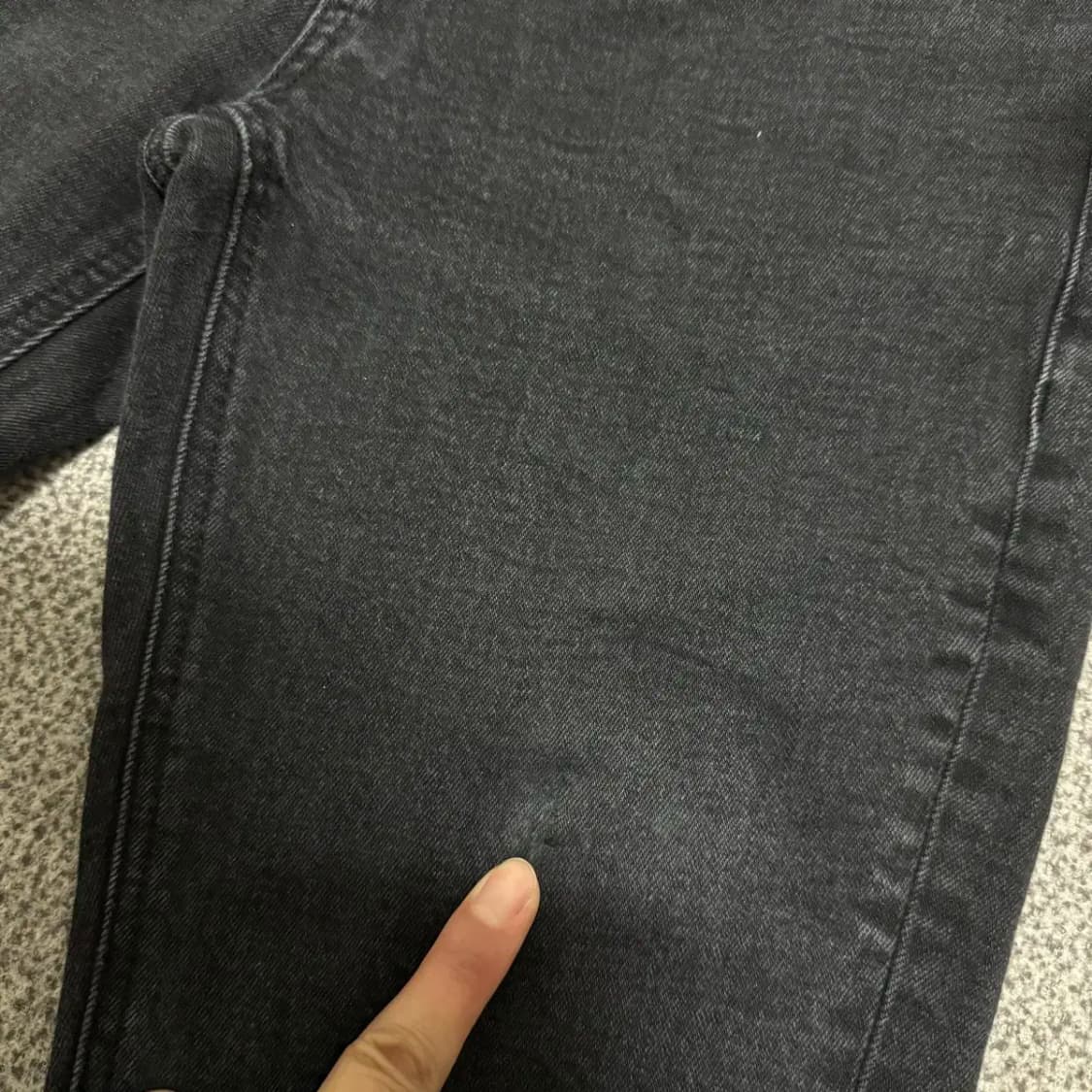 31 무신사스탠다드 흑청바지 상품이미지5