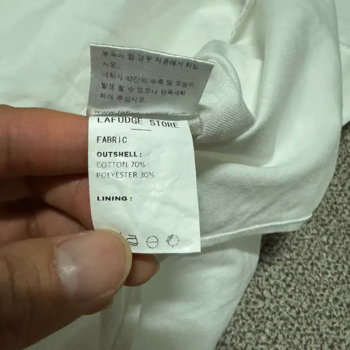 S 라퍼지스토어 화이트 셔츠 상품이미지5