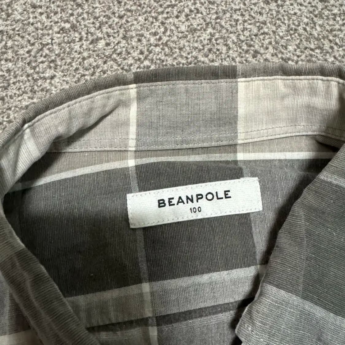 100 빈폴 체크 반팔 셔츠 상품이미지4