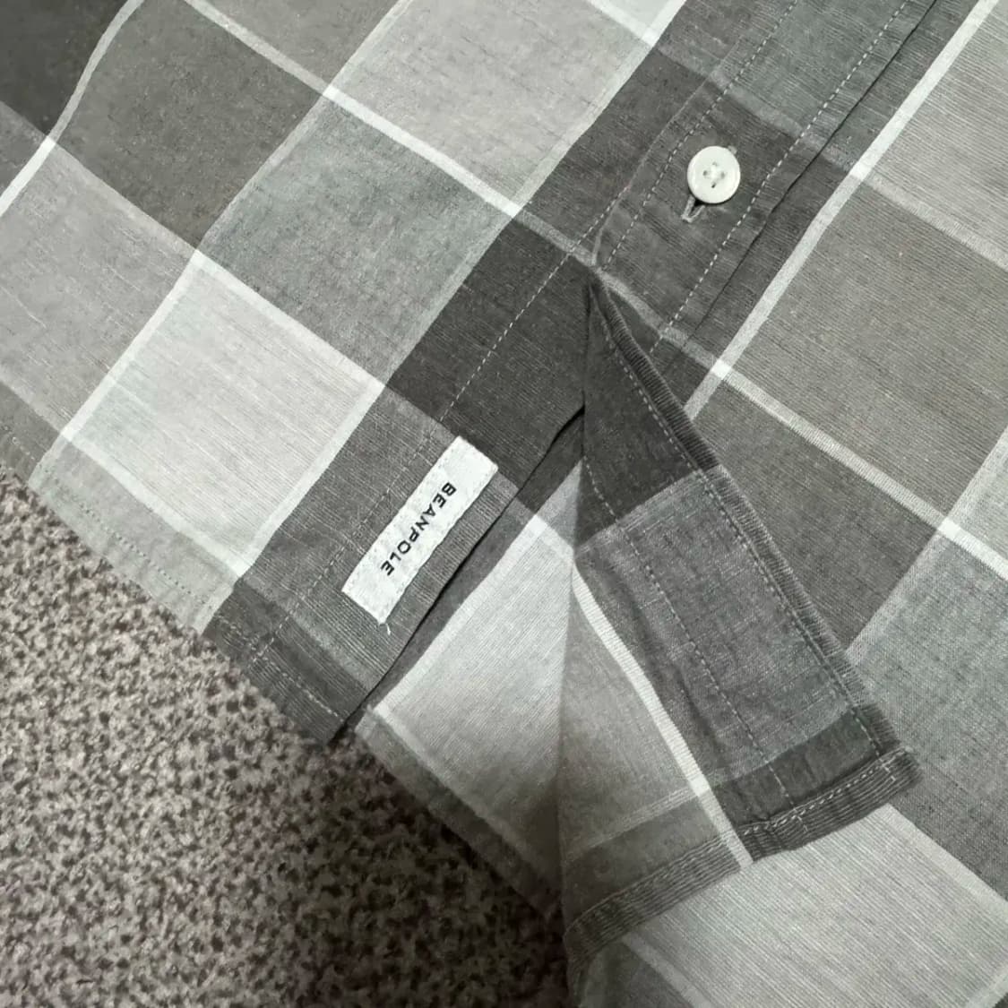 100 빈폴 체크 반팔 셔츠 상품이미지5