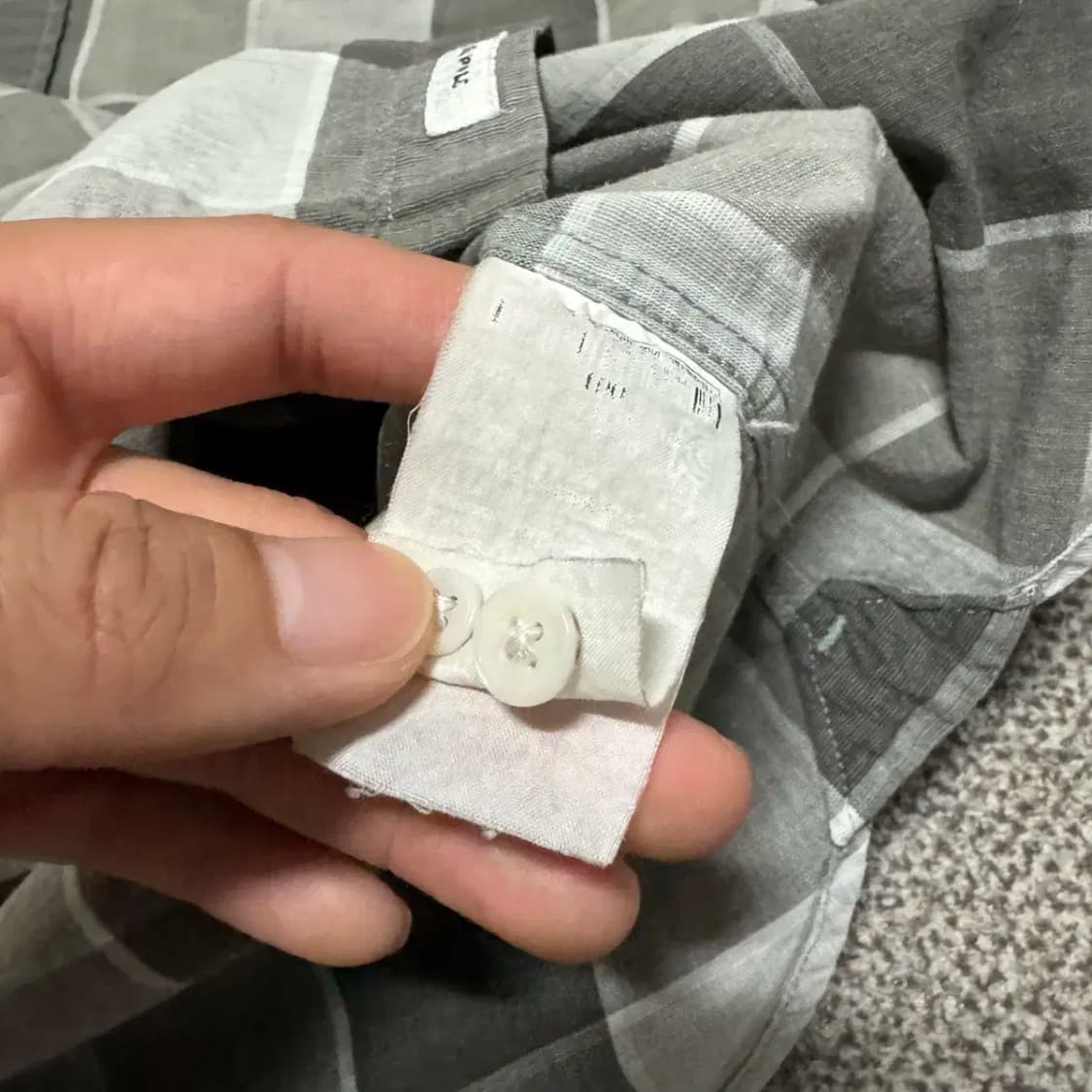 100 빈폴 체크 반팔 셔츠 상품이미지6