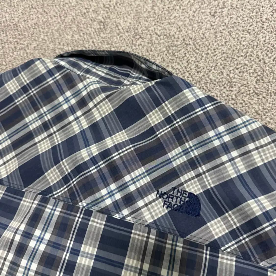 2xl 노스페이스 체크 반팔 셔츠 상품이미지6