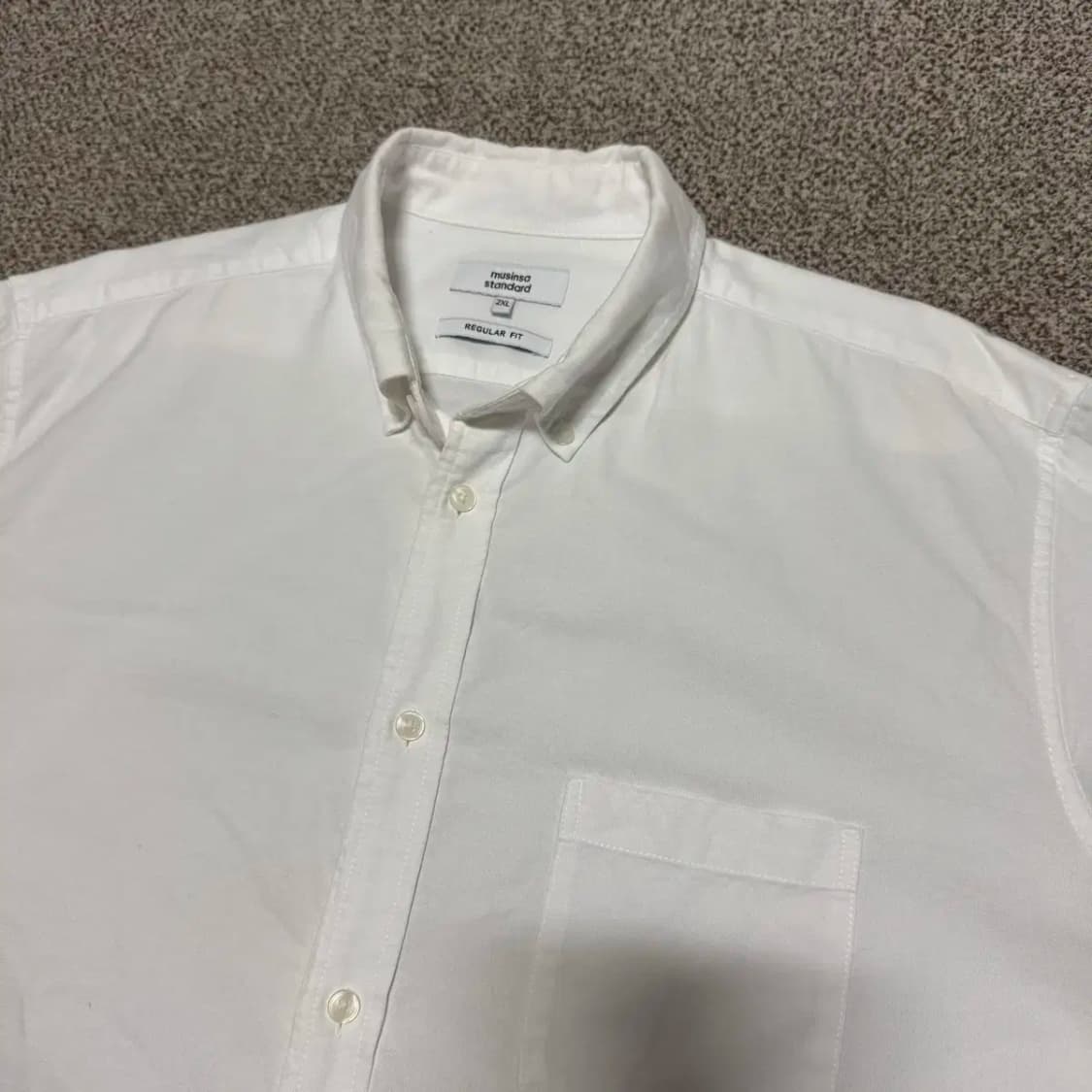 2xl 무신사스탠다드 화이트 셔츠 상품이미지2