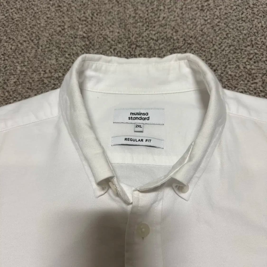 2xl 무신사스탠다드 화이트 셔츠 상품이미지3