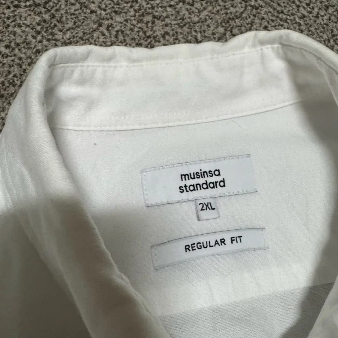 2xl 무신사스탠다드 화이트 셔츠 상품이미지4